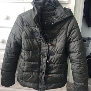 Olive green winter jacket